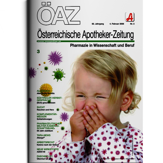 Cover der dritten Ausgabe des 62. Jahrgangs der ÖAZ aus dem Jahr 2008.